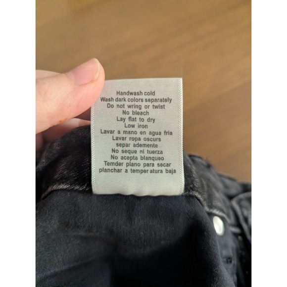 Judy Blue Jeans 16W Black Straight Fit Wide Leg High Rise Dark Wash Denim - Picture 8 of 13